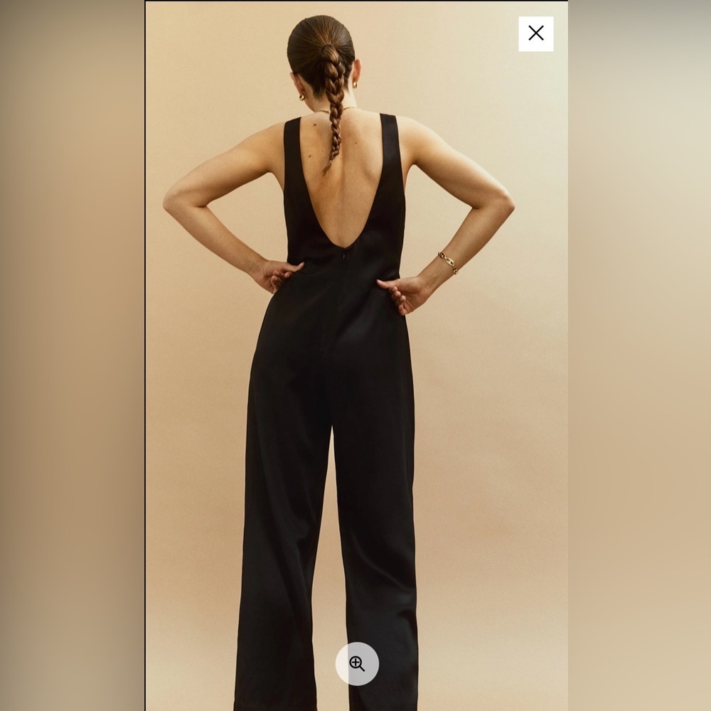 Reformation Brianna Silk Jumpsuit size 0 - Picture 3 of 17